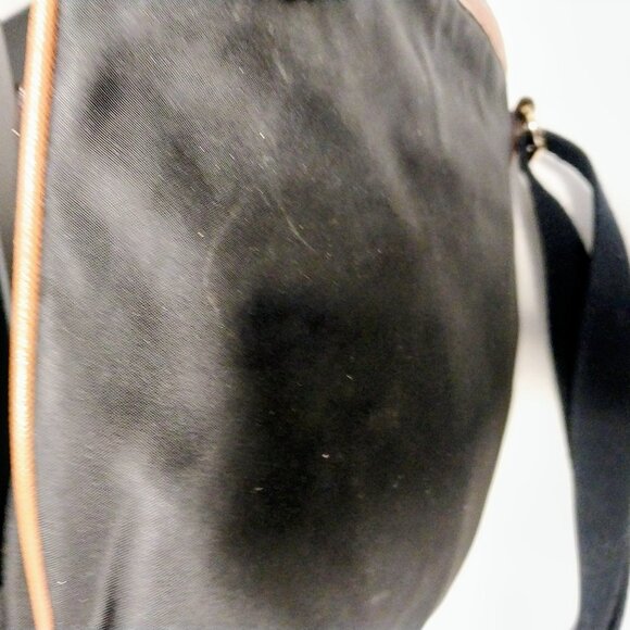 Michael Kors Crossbody Handbag Kempton Black & Brown Nylon & Leather Trim - Picture 11 of 11